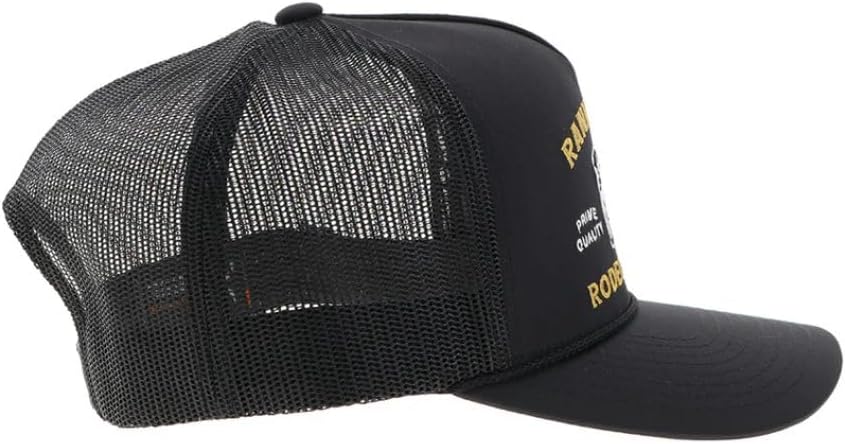 HOOEY Rank Stock Stitched Trucker Hat - Adjustable Snapback, Breathable Mesh Baseball Cap