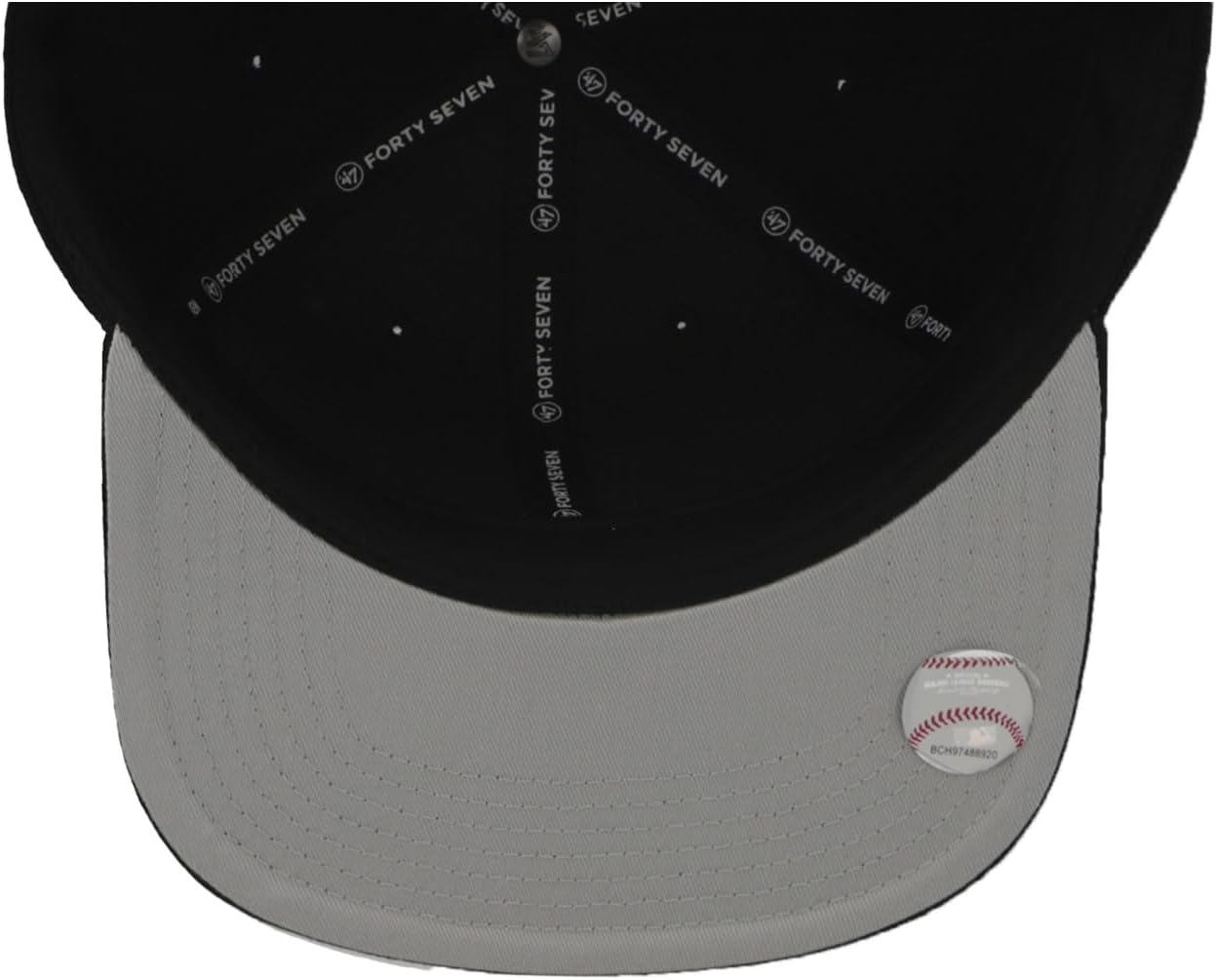 47 Los Angeles Dodgers Hat Mens Womens Adjustable Baseball Cap, Structured Fit, Black/White, One Size