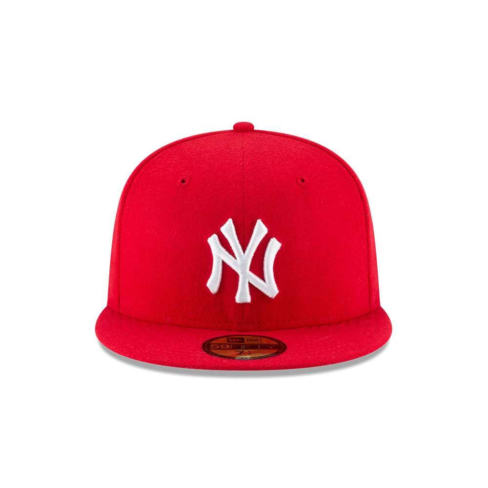 New Era 59Fifty New York Yankees SC WH Fitted Hat (Red/White) Men's MLB Cap