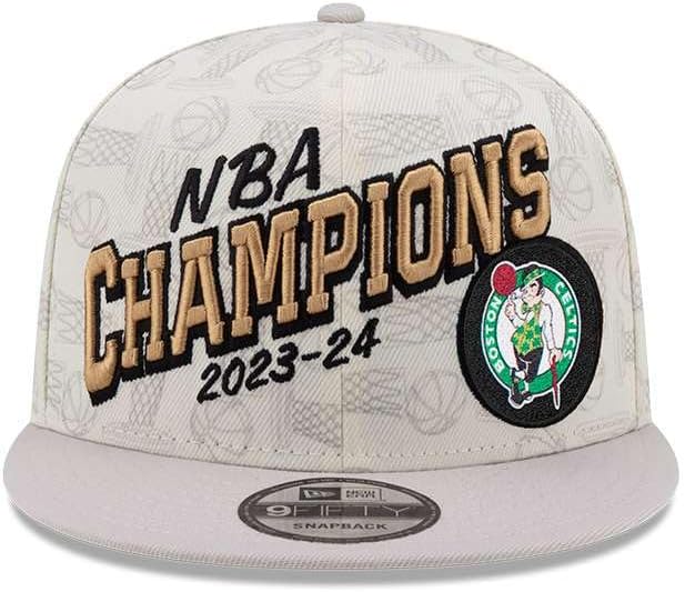 New Era Men's NBA Championship Adjustable 9FIFTY Locker Room Snapback Cap - Flat Bill Structured Baseball Hat