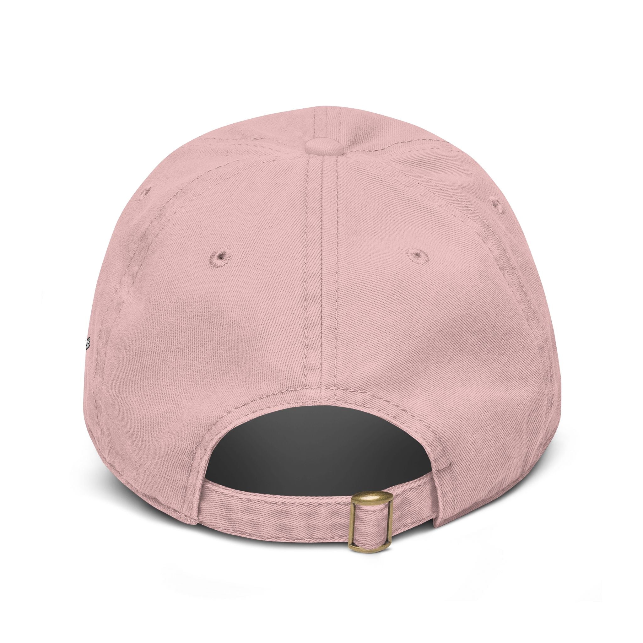 Washed Baseball Cap with Retro Embroidered Logo