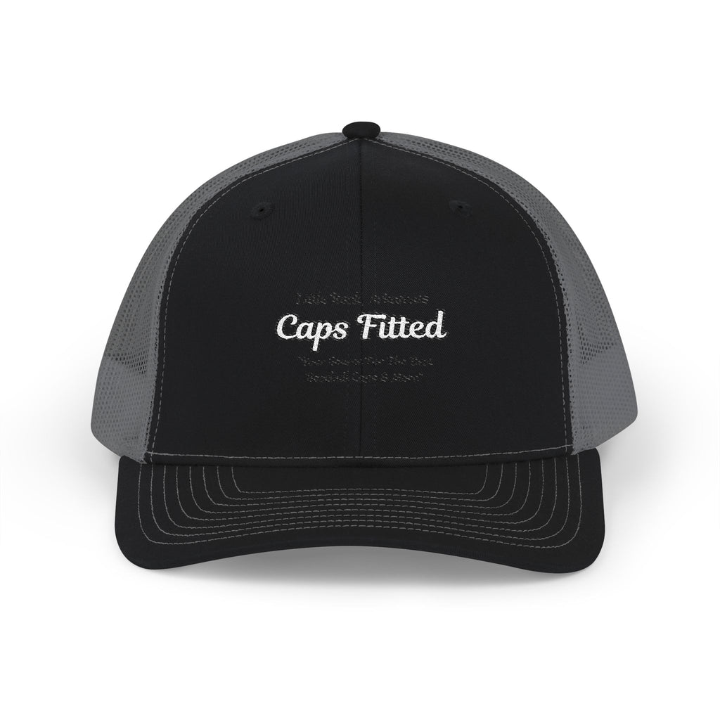 Trucker Cap — Vintage 'Caps Fitted' Embroidered Snapback