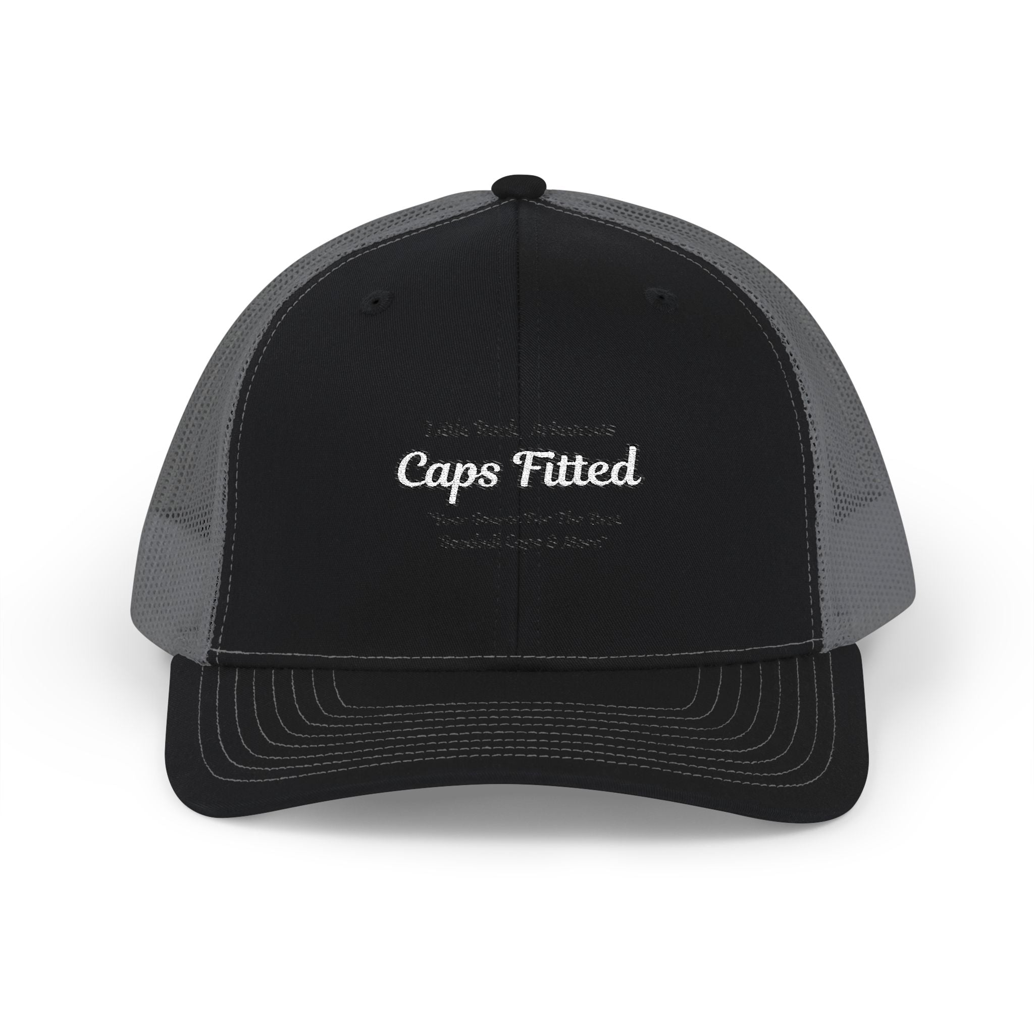 Trucker Cap — Vintage 'Caps Fitted' Embroidered Snapback