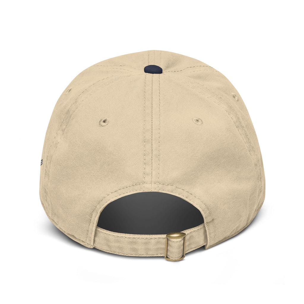 Washed Baseball Cap with Retro Embroidered Logo