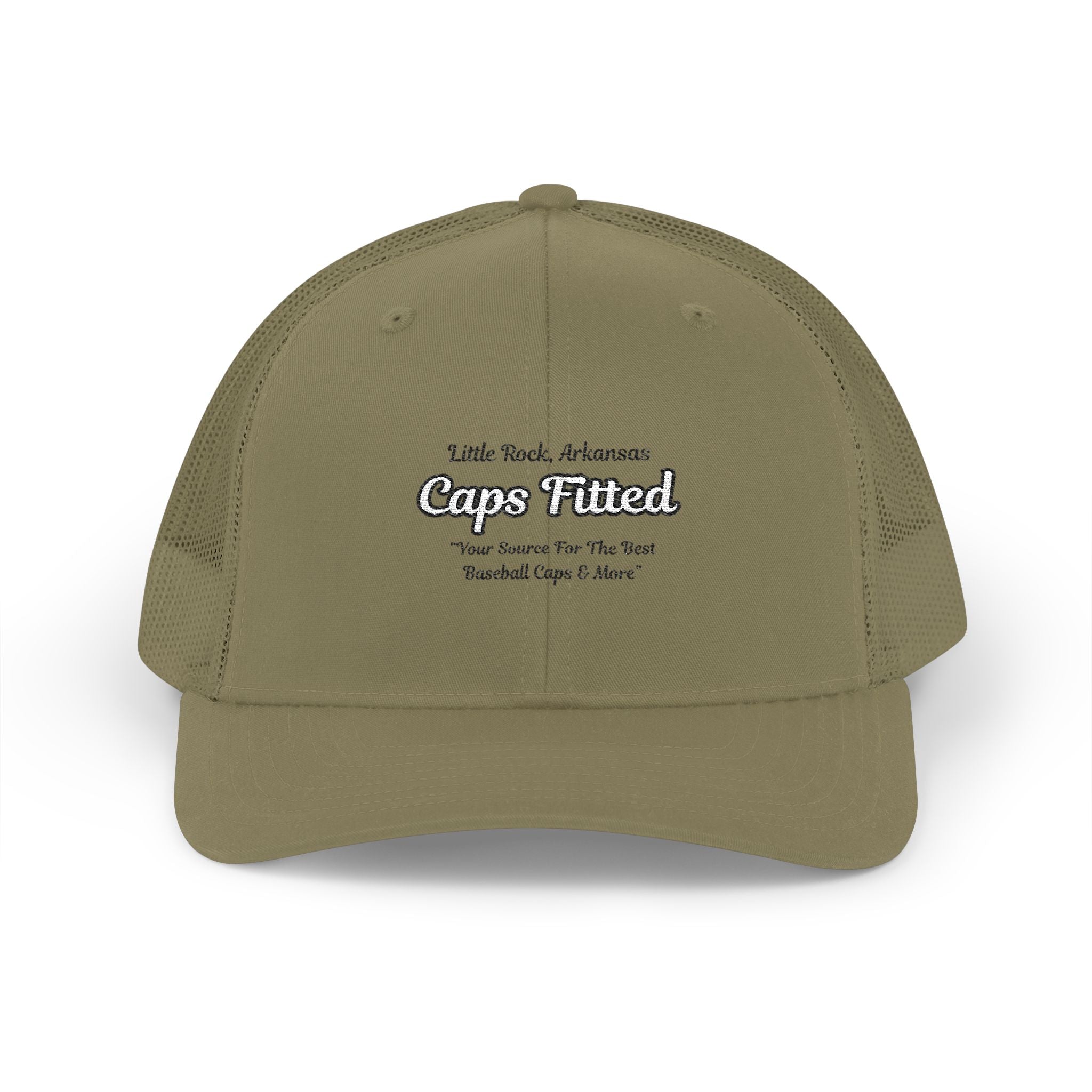 Trucker Cap — Vintage 'Caps Fitted' Embroidered Snapback