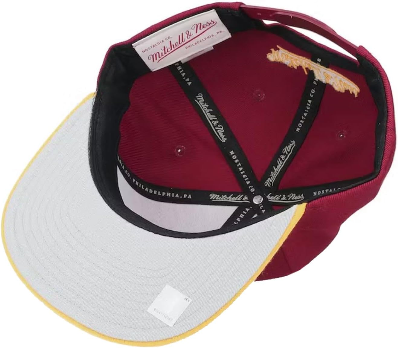 Mitchell & Ness Cleveland Cavaliers Core Basic Snapback Adjustable Hat Cap - Team Colors