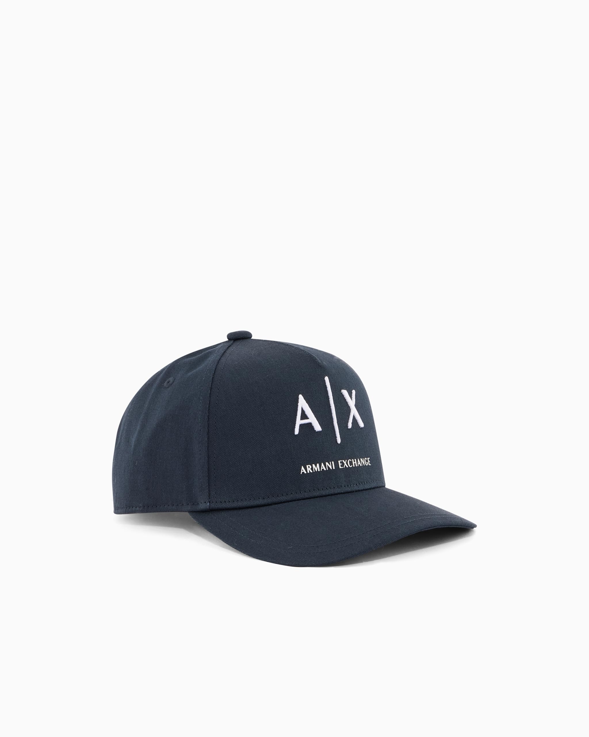 Armani Exchange Cotton Twill Logo Baseball Hat