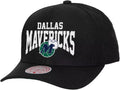 Mitchell & Ness Dallas Mavericks Big Time Pro Hardwood Classic Snapback Hat Cap - Black