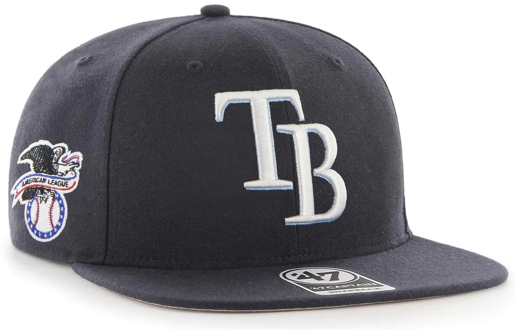 47 MLB Sure Shot Captain Hat Adjustable Structured 6-Panel Snapback Hat Cap, Adult One Size Fits All