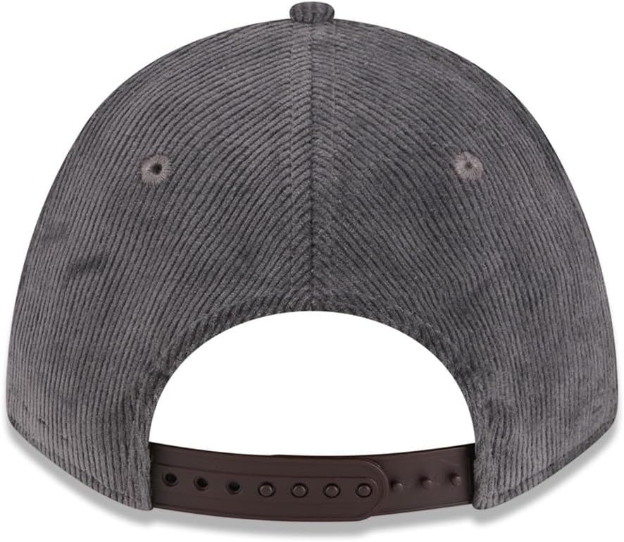 New Era SD San Diego Padres 9FORTY M-Crown Corduroy Snapback Cap, Adjustable Hat Grey