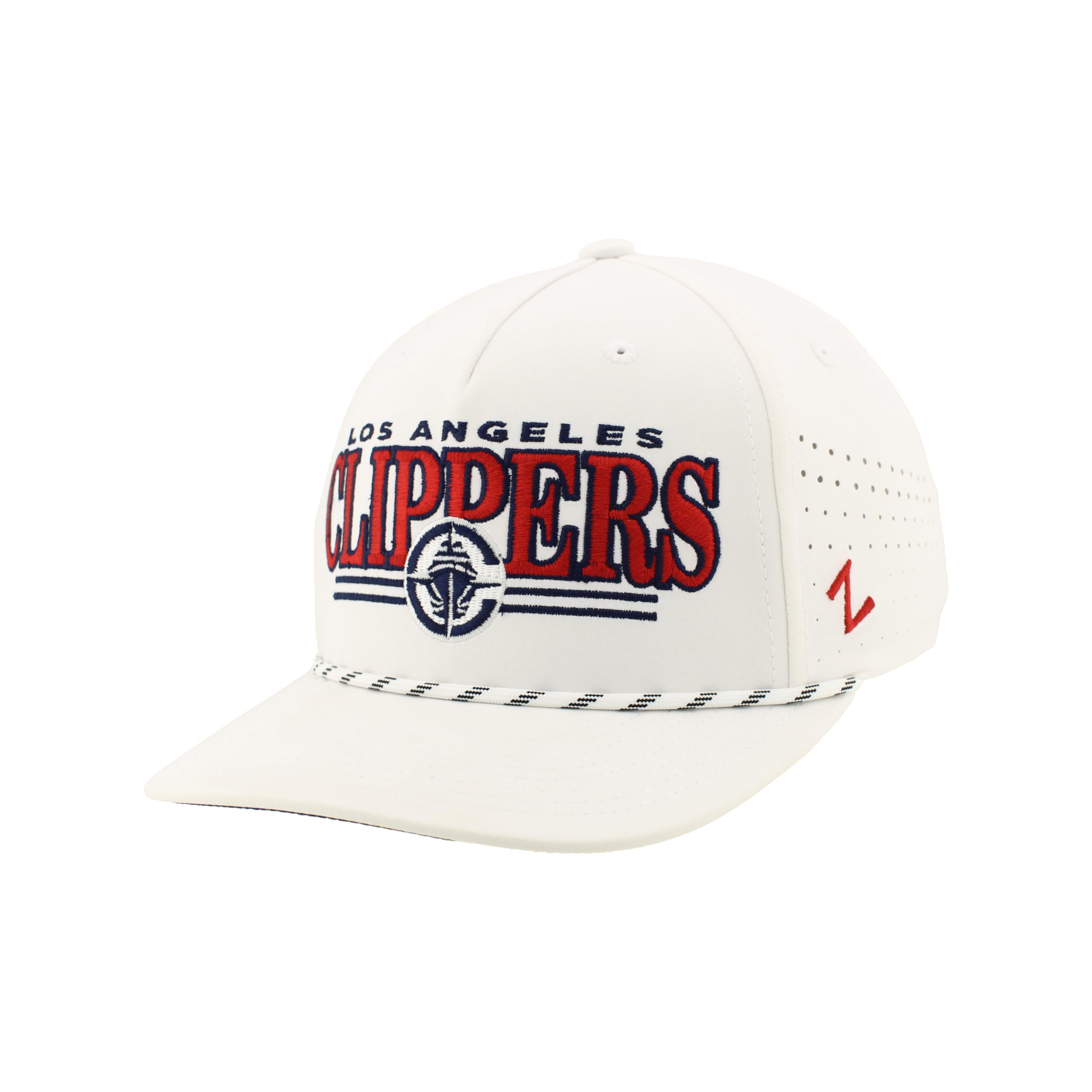 ZHATS NBA Unisex-Adult NBA Officially Licensed Rope Hat Snapback Performance Regalia White