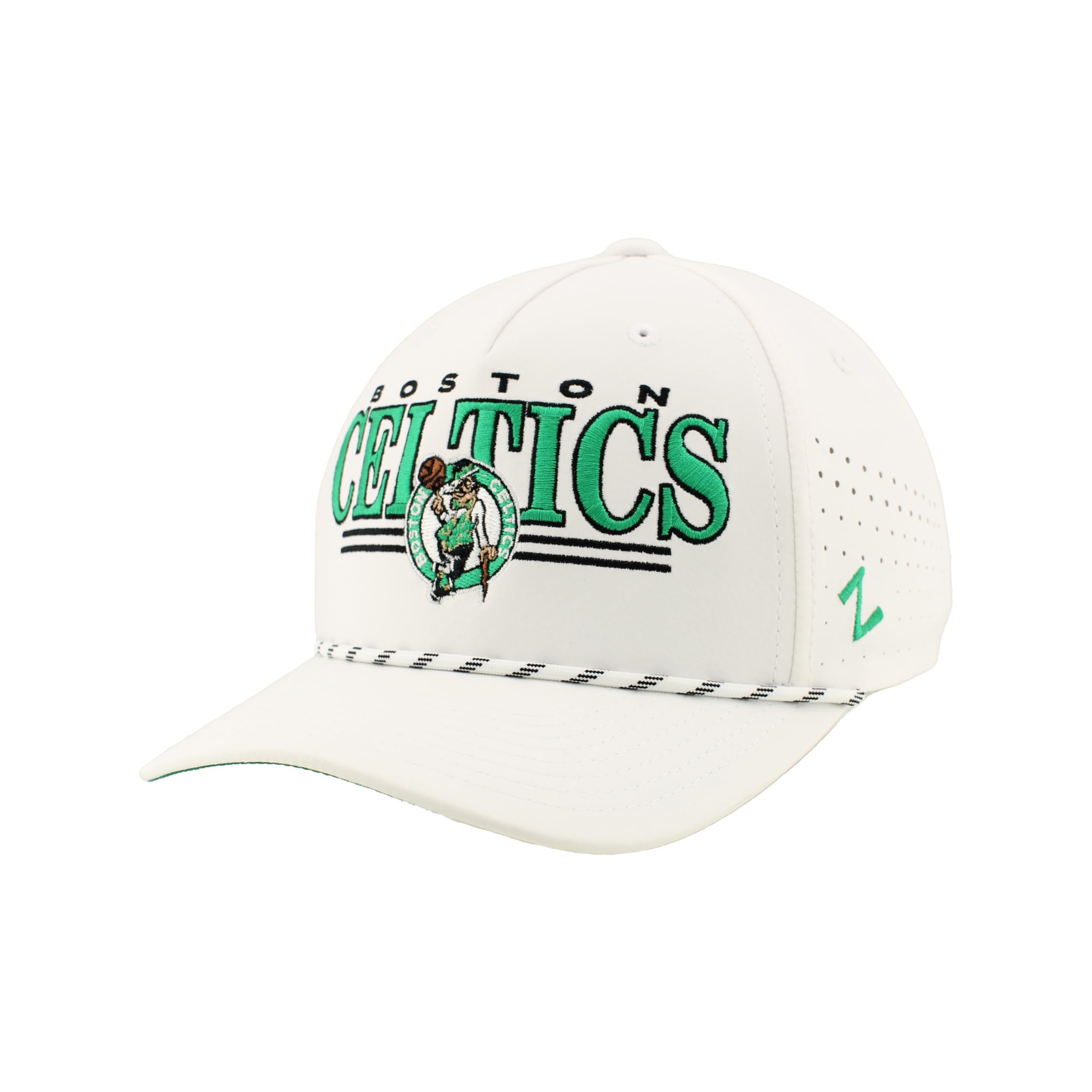 ZHATS NBA Unisex-Adult NBA Officially Licensed Rope Hat Snapback Performance Regalia White