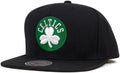 Mitchell & Ness Boston Celtics NBA Team Logo Adjustable Snapback Hat - Black