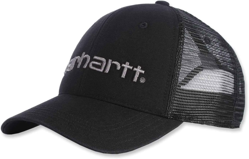 Carhartt Men's Canvas Mesh-Back Logo Graphic Cap