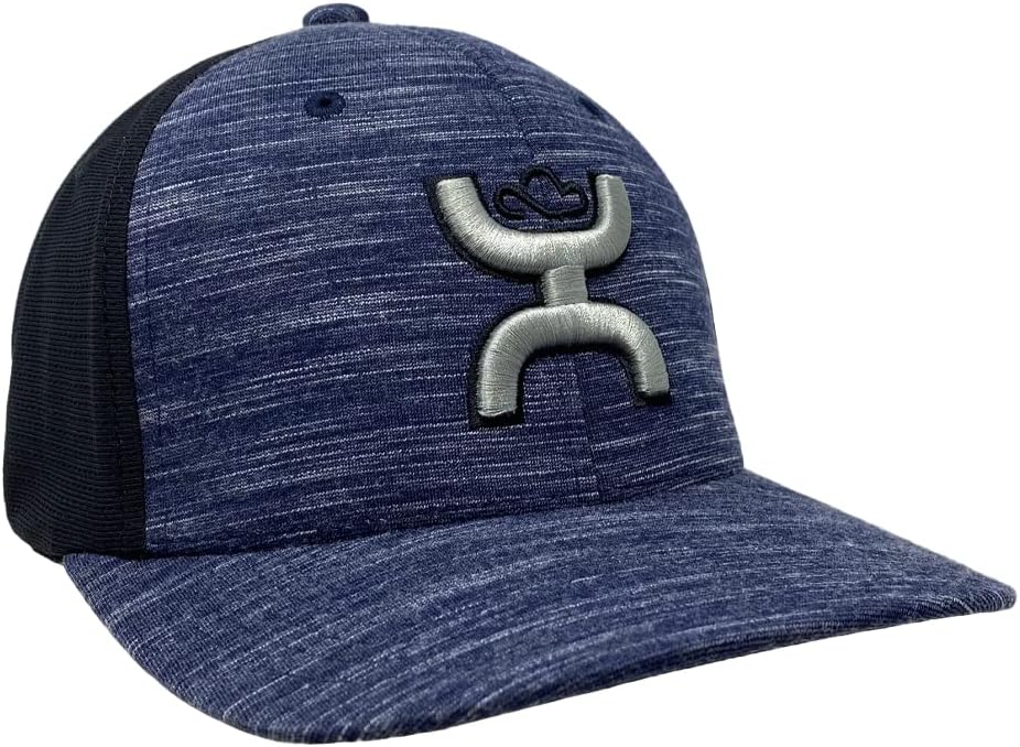 Hooey Men's Embroidered Logo Flexfit Trucker Cap - 2231NVBK L XL