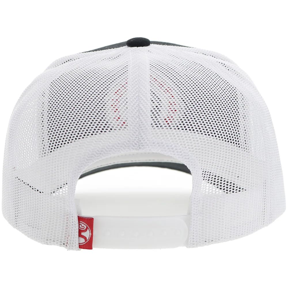 HOOEY Men's Quanah Adjustable Snapback Hat (US, Alpha, One Size, Black/White)