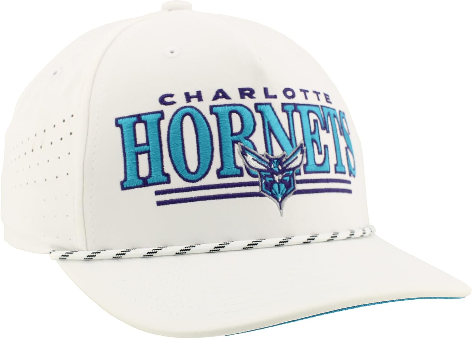 ZHATS NBA Unisex-Adult NBA Officially Licensed Rope Hat Snapback Performance Regalia White