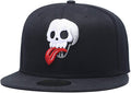 Quanhaigou Snapback Hat for Men Women,Hip Hop Style Colorful Flat Bill Hats Teens Adjustable Baseball Cap