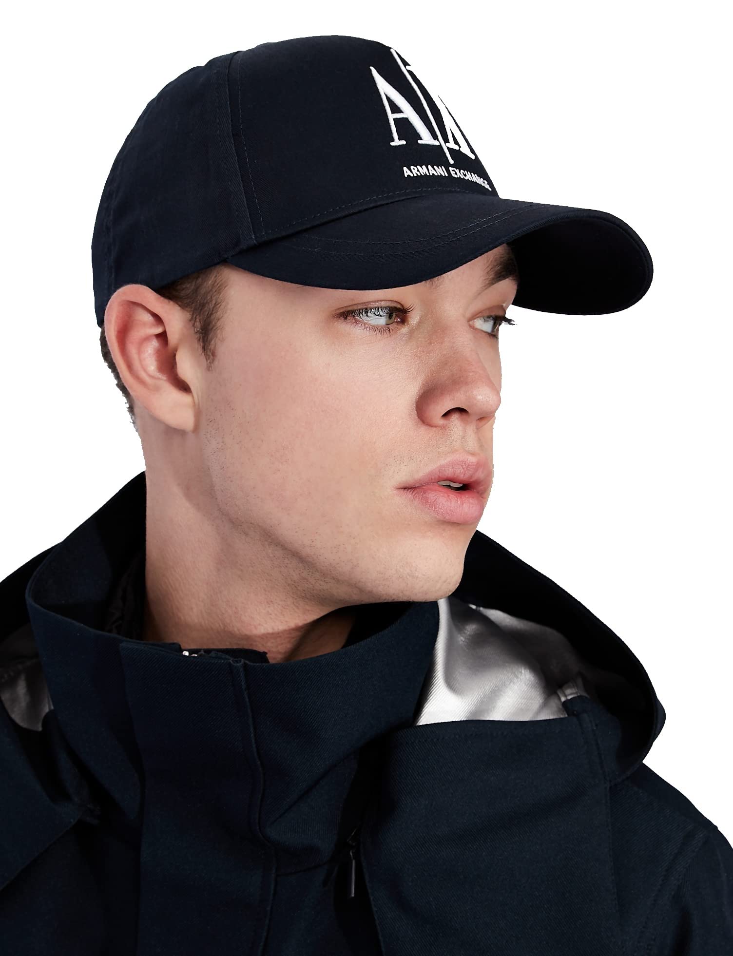 Armani Exchange Men's Baseball Hat with Embroidered Logo