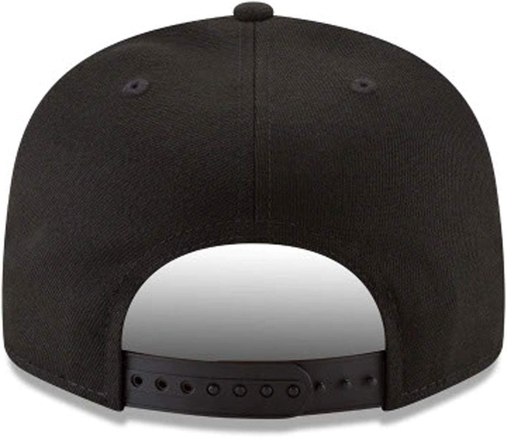 New Era Unisex-Adult MLB 9Fifty Black White Primary Logo Adjustable Snapback Hat Cap One Size Fits All - New York Yankees Black White