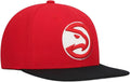 Mitchell & Ness Atlanta Hawks Team 2 Tone Snapback Adjustable Hat Cap - Red