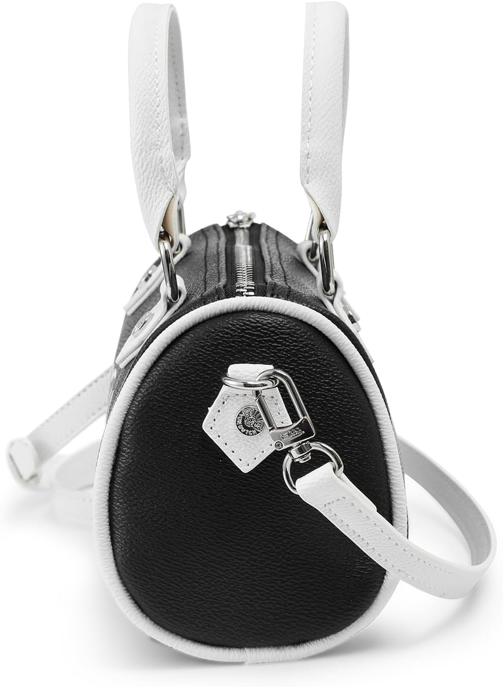 Von Dutch Core Hanna Bag | 6.5” Vegan Leather Mini Crossbody with Logo Hardware, Top Handles & Branded Interior Pouch