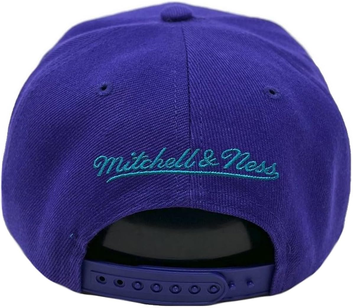 Mitchell & Ness Charlotte Hornets Core Basic Snapback Adjustable Hat Cap - Purple