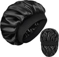 Silk Bonnet for Men Hair Bonnet for Sleeping Double Layer Satin Bonnets for Black Women Curly Hair Braids