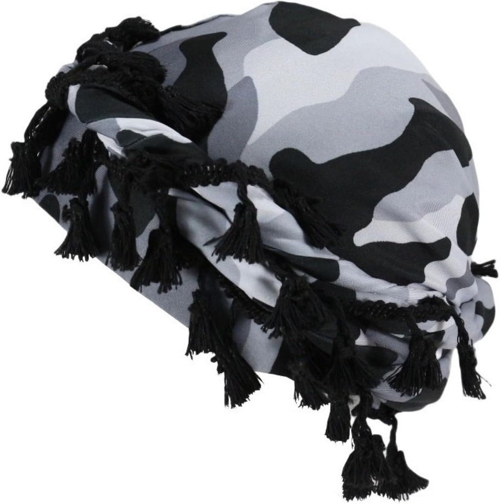 Gturytr Turban for Men Vintage Twist Head Wraps Durag Satin Lined Halo Turban for Women Modal and Satin Scarf Tie