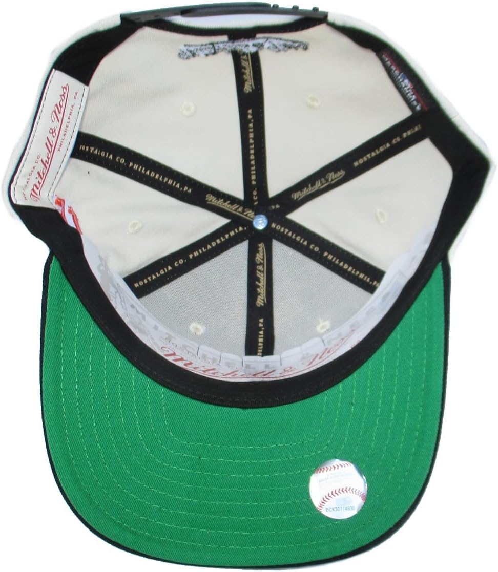 Mitchell & Ness MLB Off Word Pro Snapback Adjustable Hat Cap - Off White
