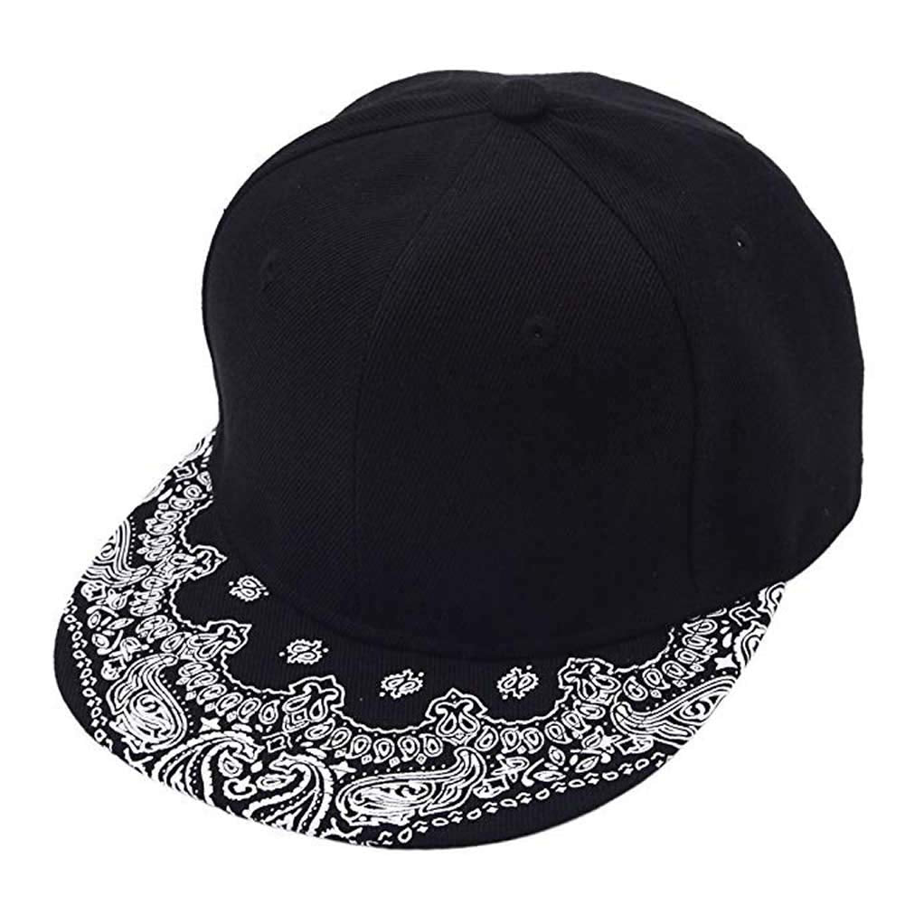 Quanhaigou Snapback Hat for Men Women,Hip Hop Style Colorful Flat Bill Hats Teens Adjustable Baseball Cap