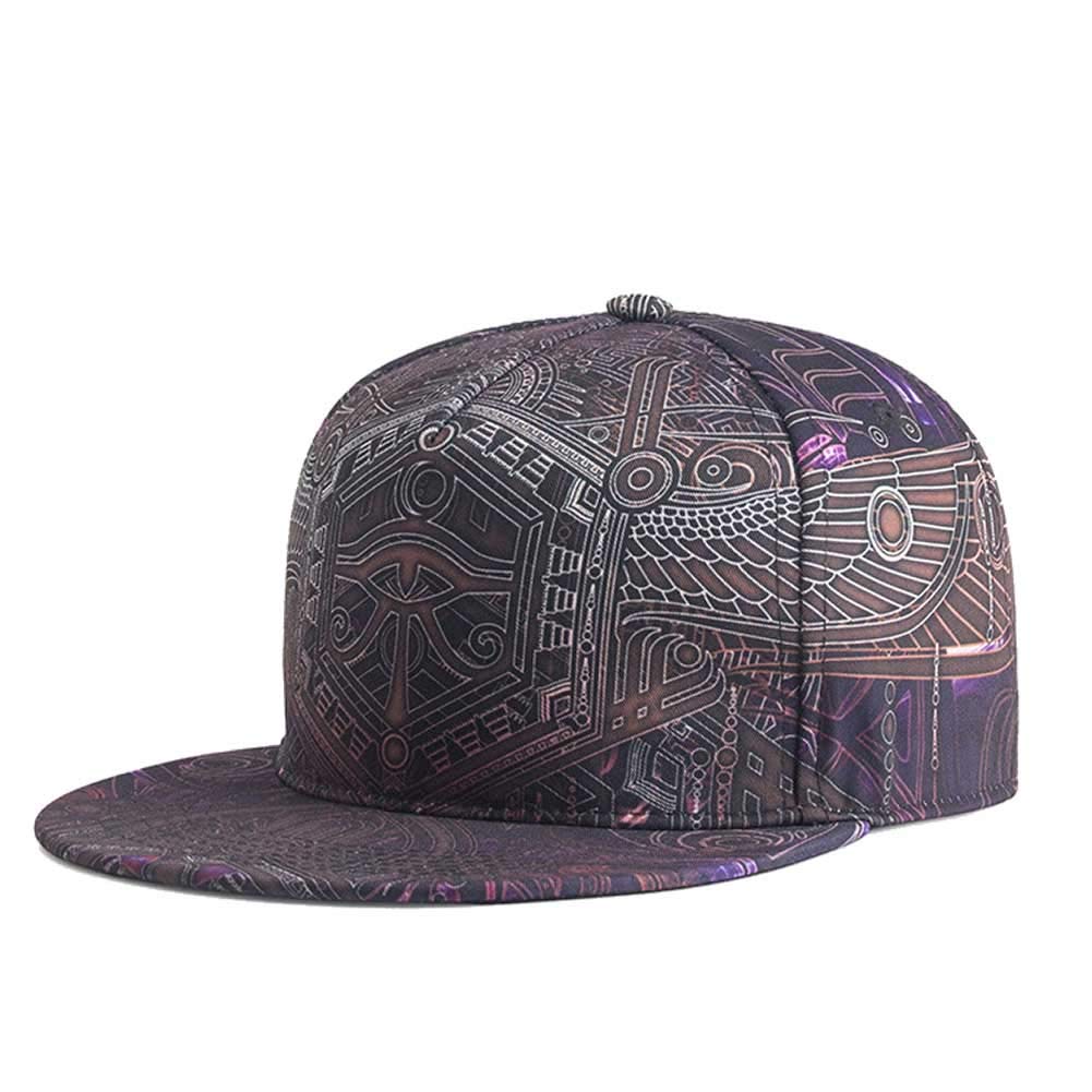 Quanhaigou Snapback Hat for Men Women,Hip Hop Style Colorful Flat Bill Hats Teens Adjustable Baseball Cap