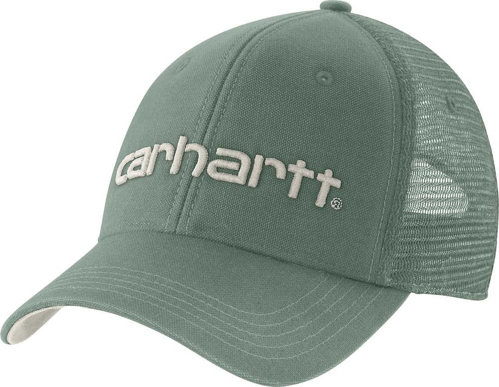 Carhartt Men's Canvas Mesh-Back Logo Graphic Cap