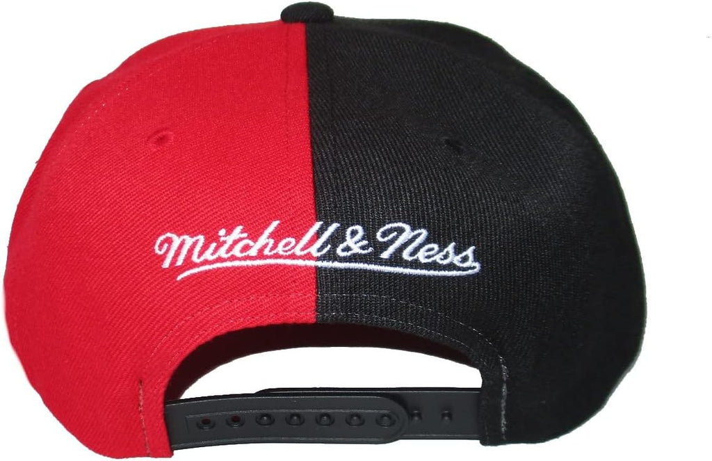 Mitchell & Ness Atlanta Hawks Split Logo Snapback Adjustable Hat Cap - Team Colors