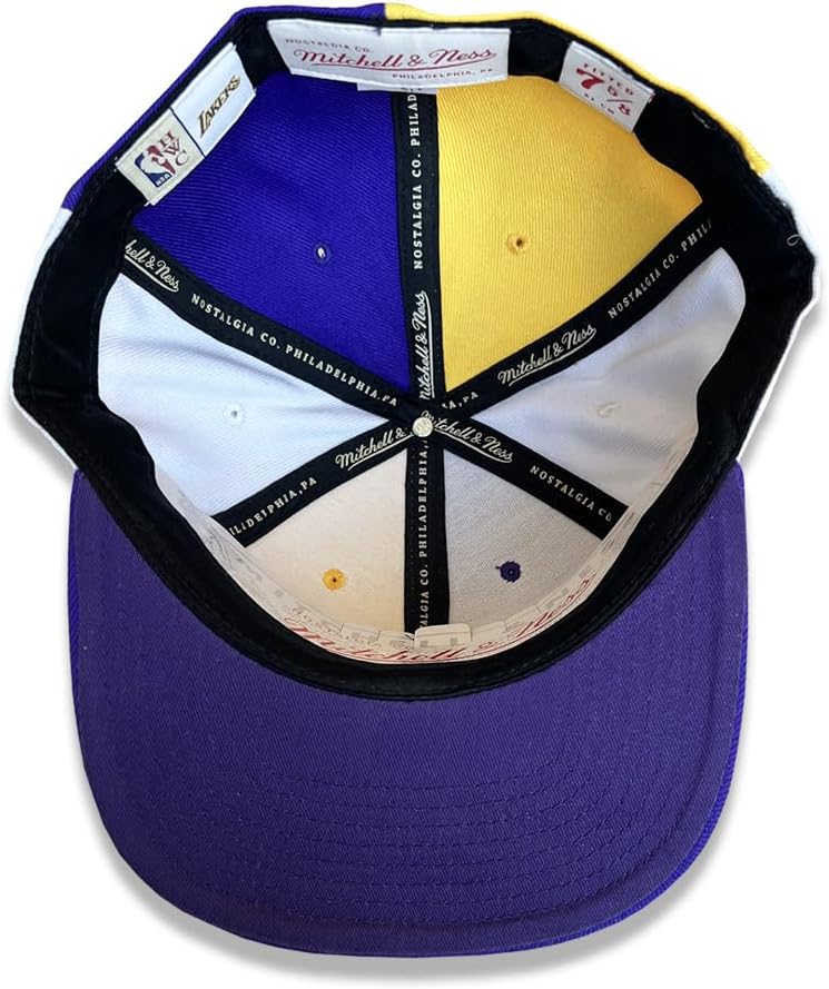 Mitchell & Ness LA Los Angeles Lakers Reload 2.0 Pinwheel Dynasty Fitted Hat, Cap
