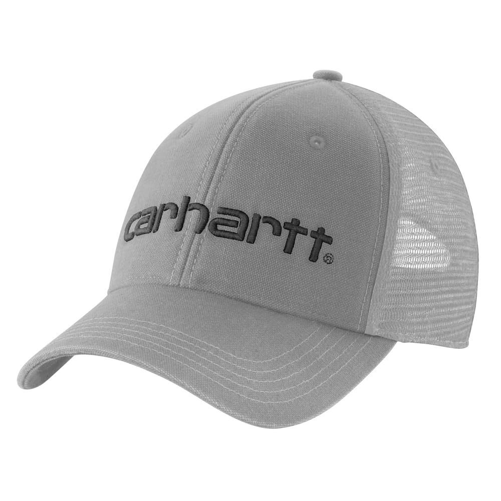 Carhartt Men's Canvas Mesh-Back Logo Graphic Cap