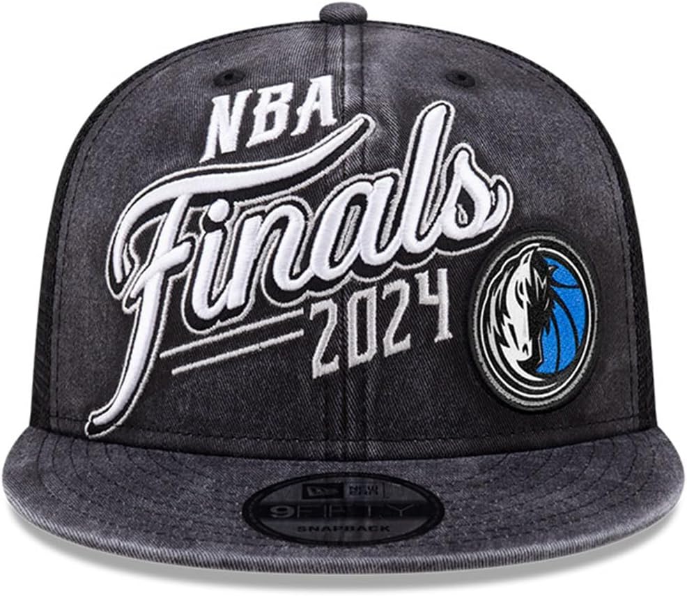 New Era Dallas Mavericks 9FIFTY 2024 NBA Finals Western Conference Champions Trucker Cap, Hat Black