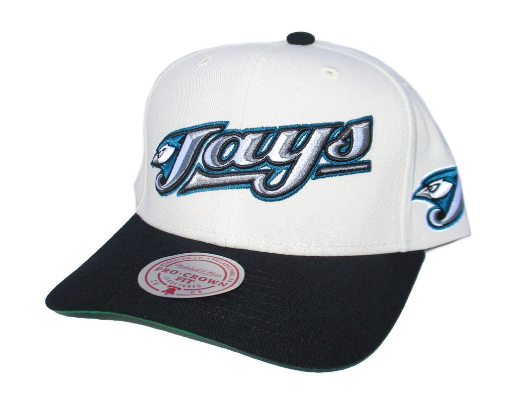 Mitchell & Ness MLB Off Word Pro Snapback Adjustable Hat Cap - Off White