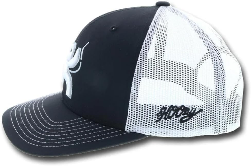 HOOEY Arc Trucker Hat for Men – Adjustable Snapback Baseball Cap - Western Work Hat for Welders Structured 6 Panel