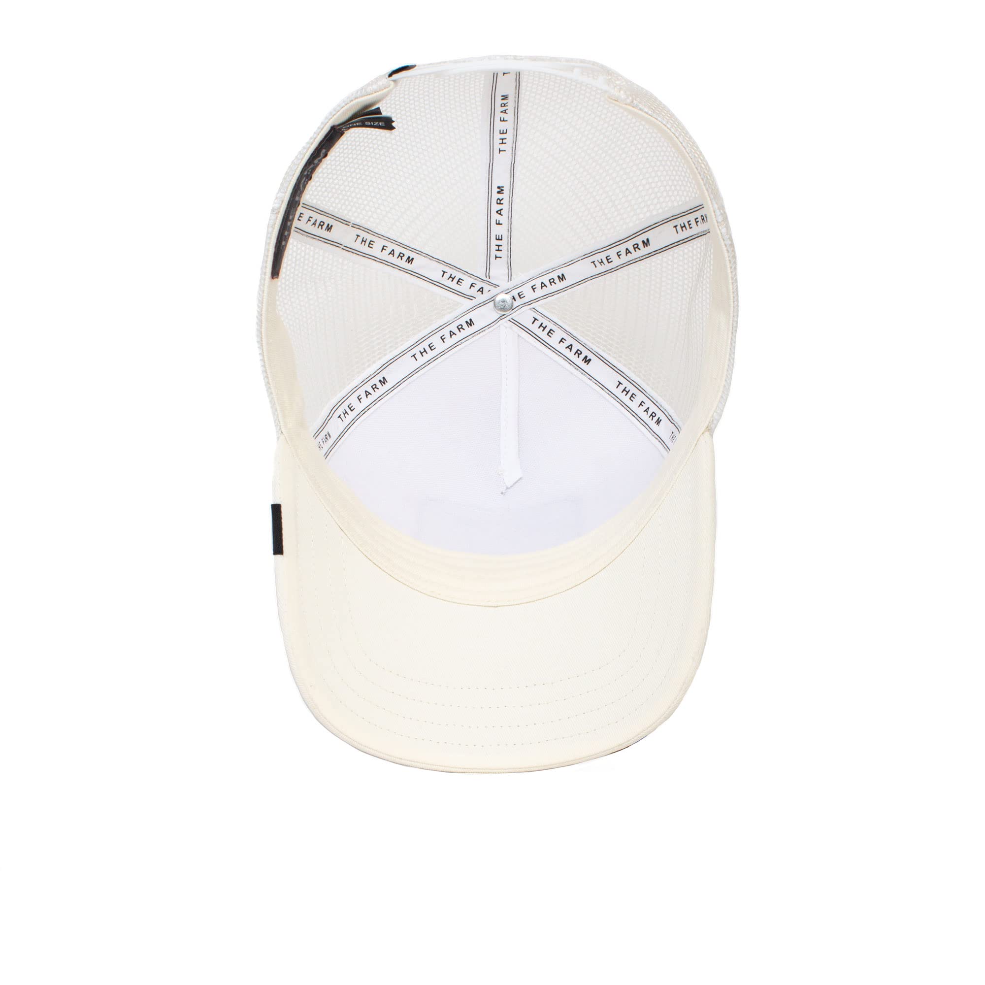 Goorin Bros. The Farm Original Core Unisex Adjustable Snapback Trucker Hat, White Panther, One Size