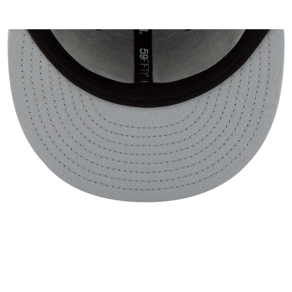 New Era 59Fifty Hat New York Yankees MLB Basic Storm Gray/Black Fitted Cap (7 1/4) (7 1/2)