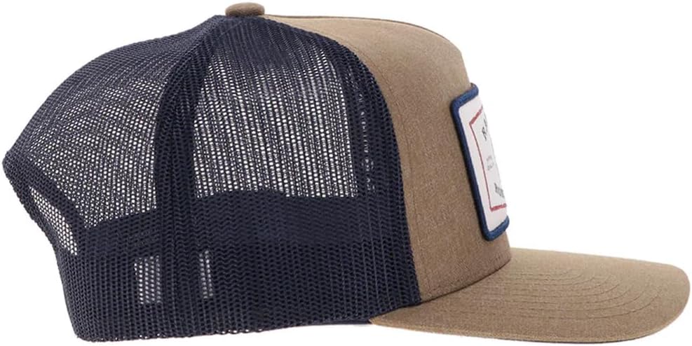 HOOEY Rank Stock Trucker Patch Hat - Adjustable Snapback, Breathable Mesh Baseball Cap