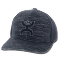 HOOEY Ash Flexfit Fitted Hat – Mid Profile 6-Panel Stretch Fit Everyday Casual Comfort Fitted Cap for Men and Women