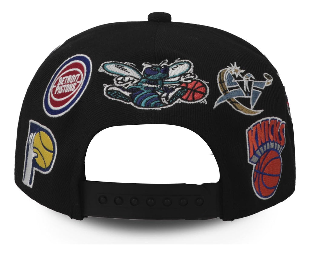 Mitchell & Ness Eastern Conference New Deadstock NBA All Over Teams Black Snapback Era Hat Cap