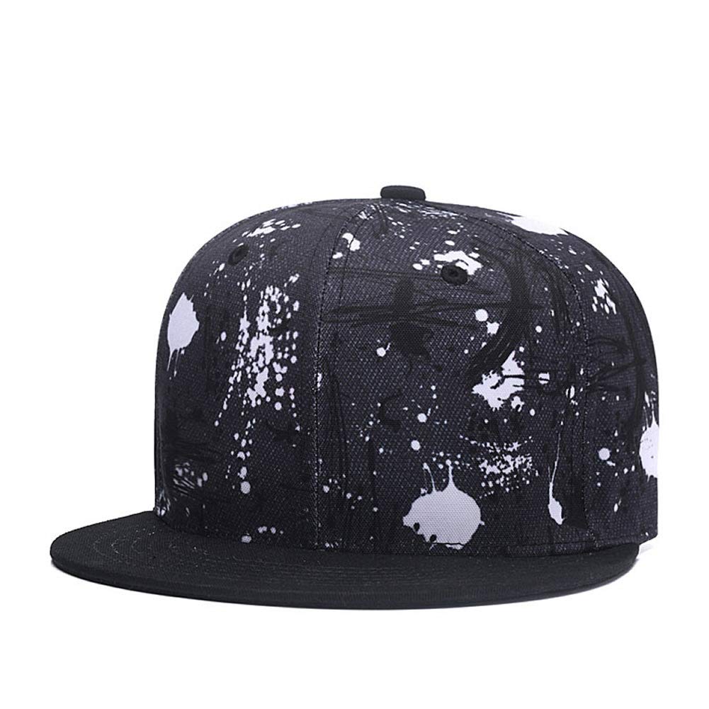 Quanhaigou Snapback Hat for Men Women,Hip Hop Style Colorful Flat Bill Hats Teens Adjustable Baseball Cap
