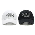 Waldeal Mom and Dad Est 2026 Hats, New Parents Gifts, Matching Adjustable Embroidered Baseball Caps for Couples