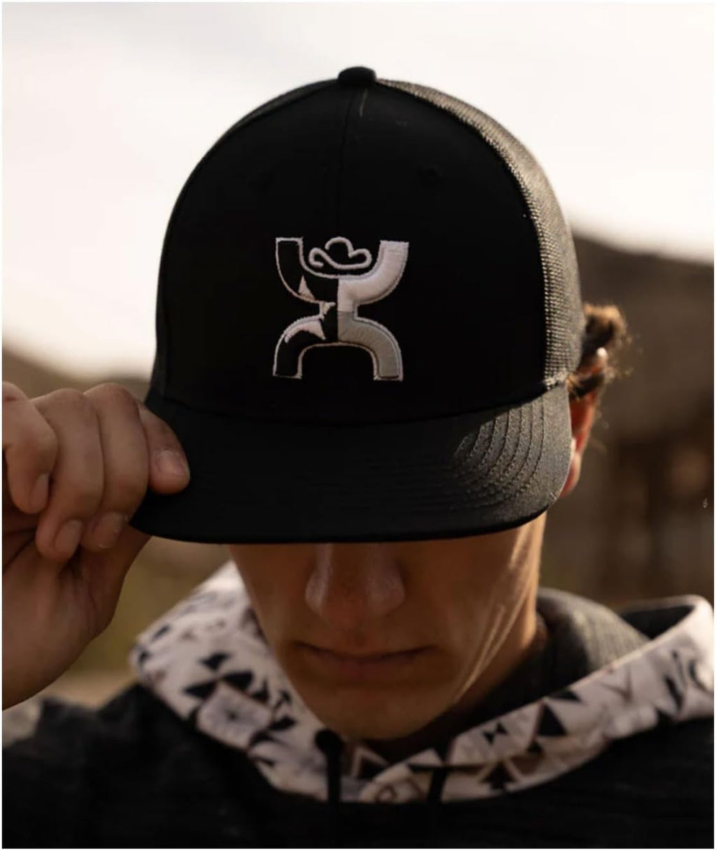HOOEY Texican Texas Trucker Hat for Men – Adjustable Snapback Mesh Baseball Cap - Western Work & Casual Wear Breathable Mesh