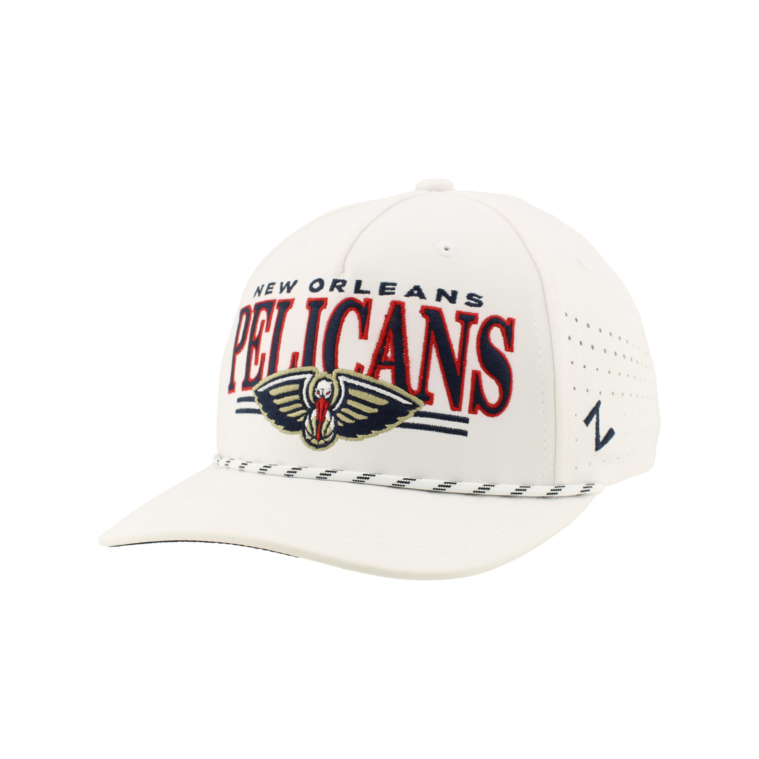 ZHATS NBA Unisex-Adult NBA Officially Licensed Rope Hat Snapback Performance Regalia White