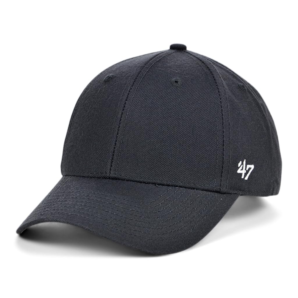 '47 Blank Classic Clean Up Cap, Adjustable Plain Baseball Hat for Men and Women