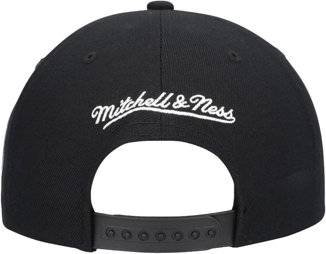 Mitchell & Ness Dallas Mavericks Team Script 2.0 Snapback Hat Cap - Black
